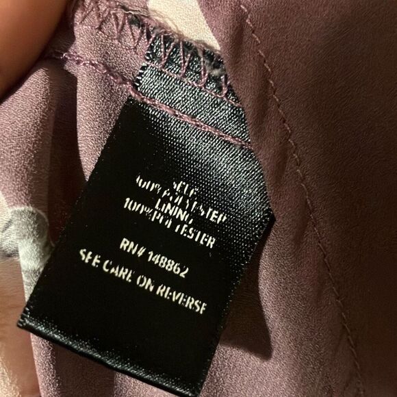 402. Torrid Purple Floral Georgette Babydoll button detail tunic size 2 (2x) - Picture 12 of 12